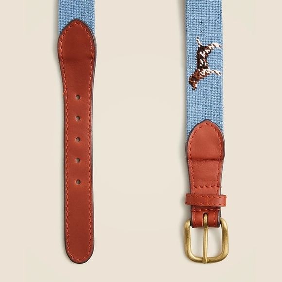 New! Smathers & Branson x J. Crew Dog Needlepoint Belt - Picture 2 of 14